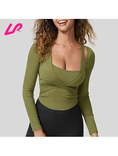 Elevate your wardrobe with our rib knit long sleeve top. Perfect for layering, these stylish and versatile tops come in a variety of colors and designs.